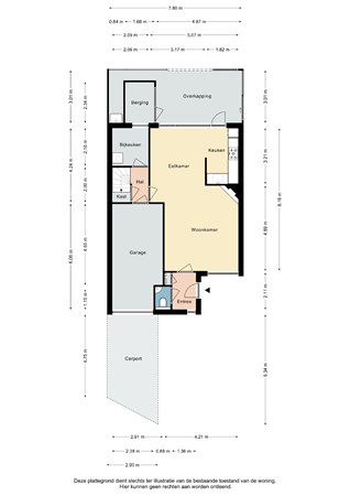 Plattegrond - Hendrik Van Veldekestraat 50, 6367 SC Voerendaal - Hendrik van Veldekestraat 50 Voerendaal - Begane grond 2D.jpg